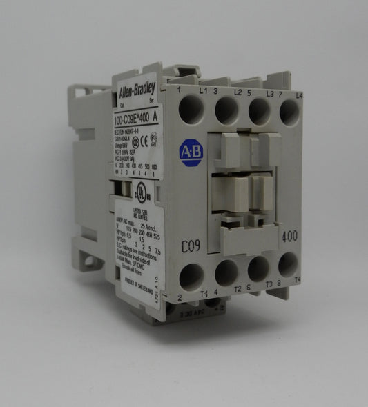 Allen-Bradley 100-C09E400 Contactor, 9A, 4-Pole NO, 575V AC 60Hz, Screw Terminals