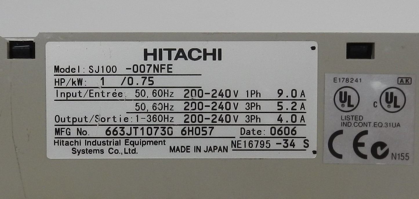 HITACHI SJ100-007NFE