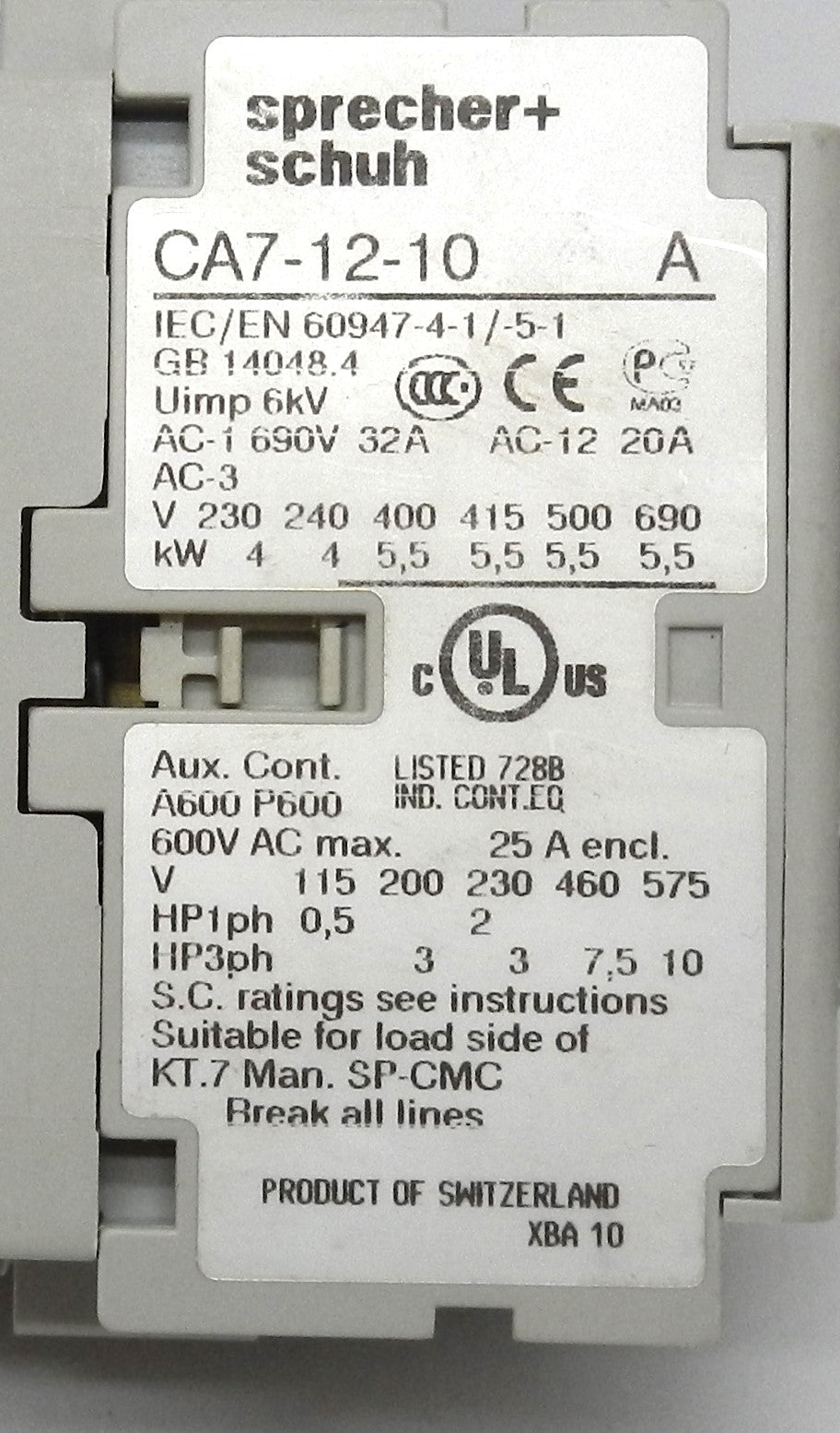 SPRECHER + SCHUH CA7121024Z