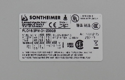 ITC Enclosed Disconnect Switch LBS-RLO16-3PM-D1/Z33 GB
