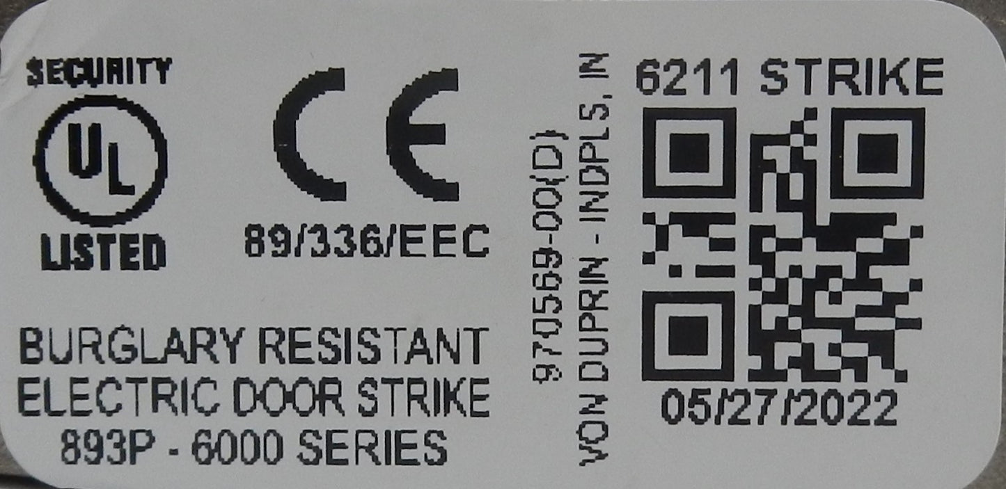 Von Duprin EFS-0750SL 12V Electric Strike Bright Brass