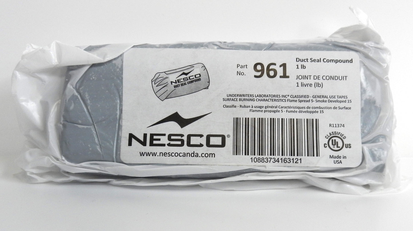 NESCO Duct Seal Compound Non-Hardening Electrical Conduit & Cable Sealing Putty