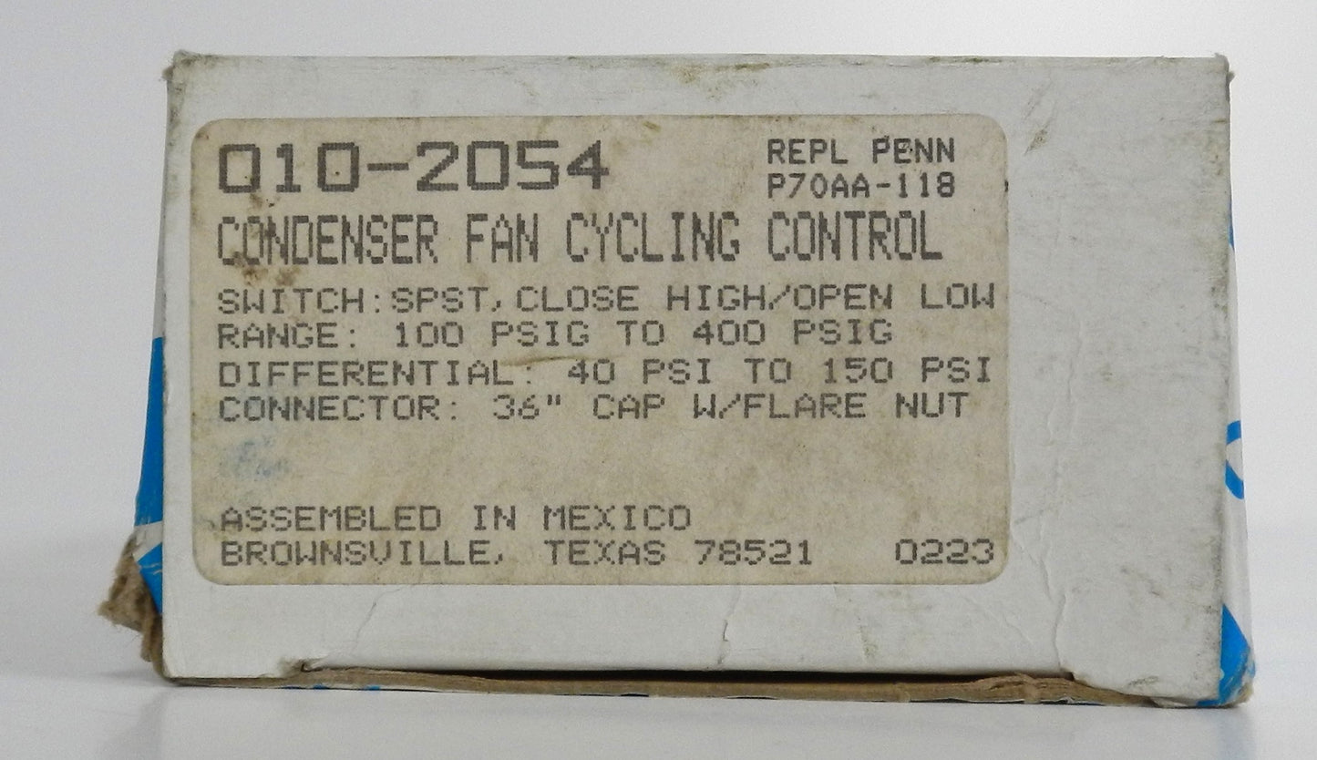 RANCO 010-2054 FAN CYCLING CONTROL
