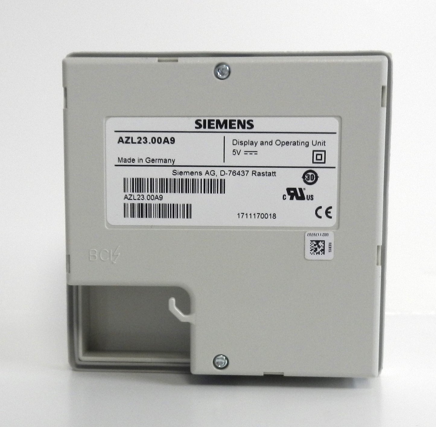 Siemens AZL2300A9 Operator Display Unit – Programming for LMV2/LMV3/LME, IP54