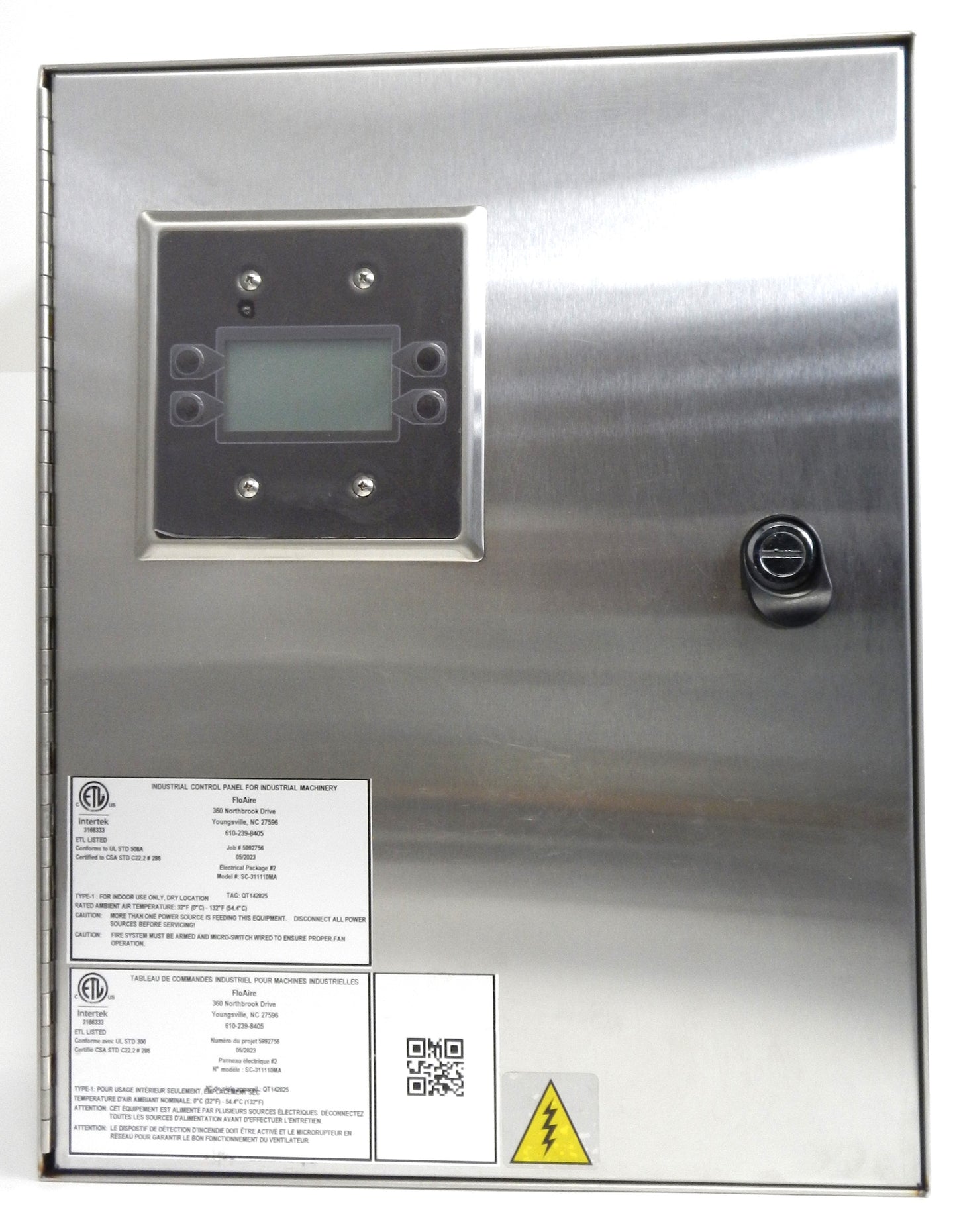 Demand control ventilation system control panel