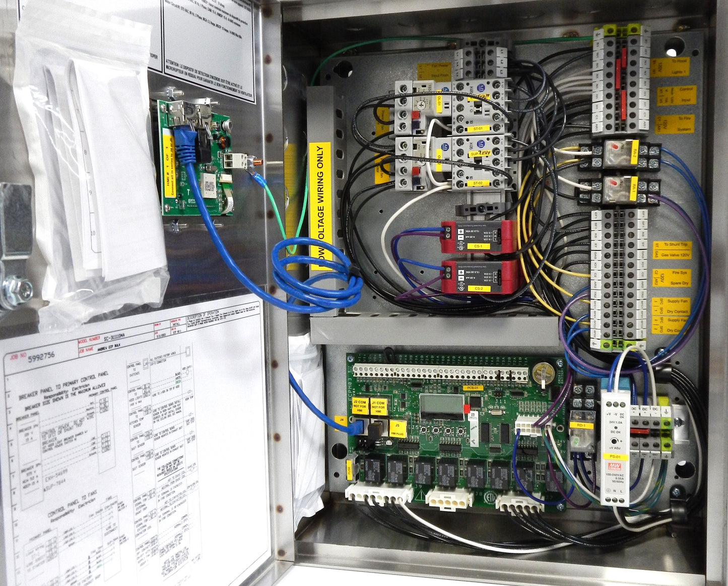 Demand control ventilation system control panel