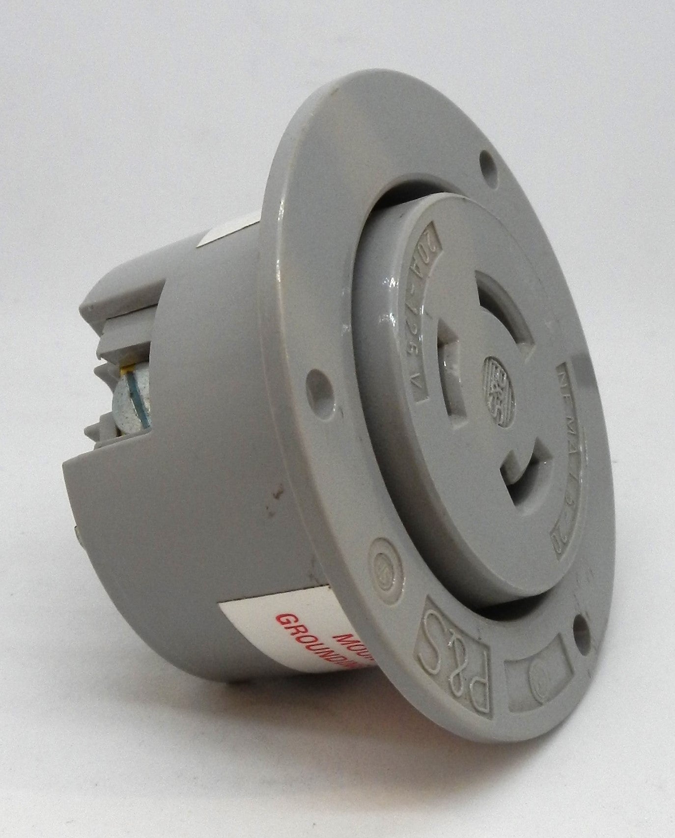 P&S NEMA L5-20 SAFEWAY FLANGED RECEPTACLE