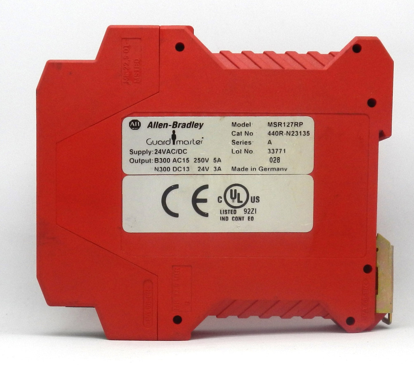 ALLEN BRADLEY MSR127RP 440RN23135 SERIES A SAFETY RELAY