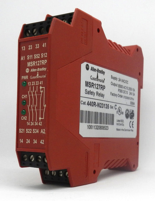 ALLEN BRADLEY MSR127RP 440RN23135 SERIES C SAFETY RELAY