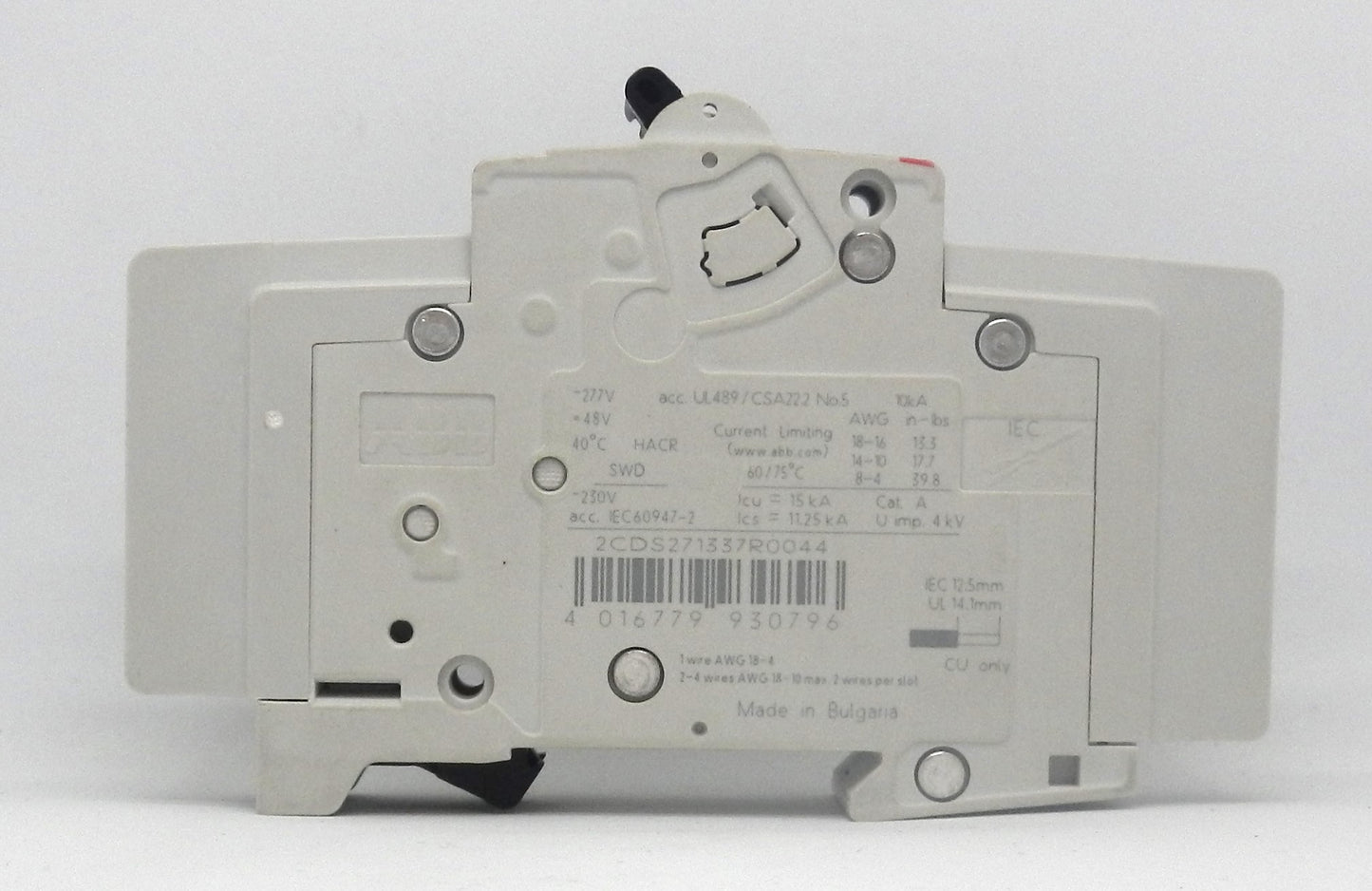 ABB - SU 201M-C4A 2CDS271337R0044 CIRCUIT BREAKER