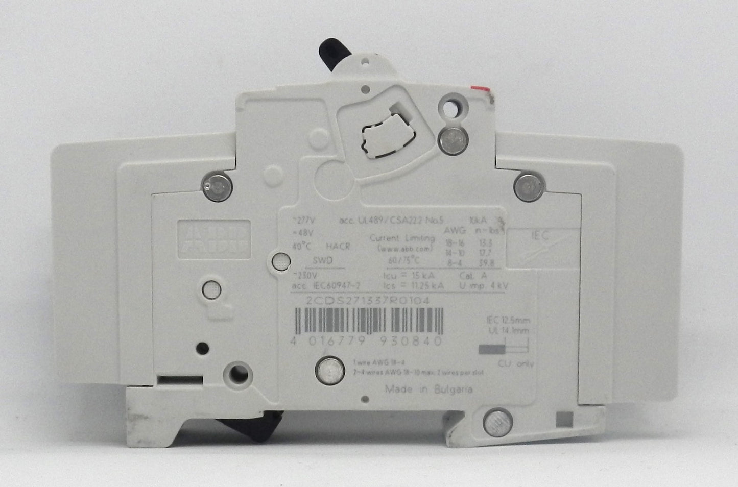 ABB - SU 201M-C10A 2CDS271337R0104 CIRCUIT BREAKER