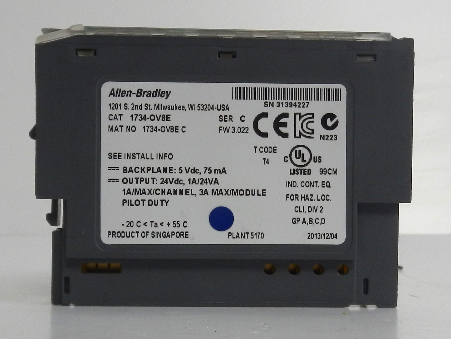 ALLEN-BRADLEY 1734-OV8E OUTPUT MODULE