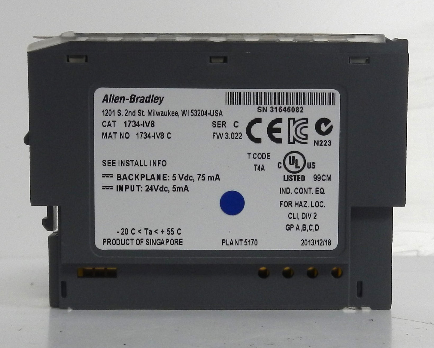 ALLEN-BRADLEY 1734-IV8 INPUT MODULE