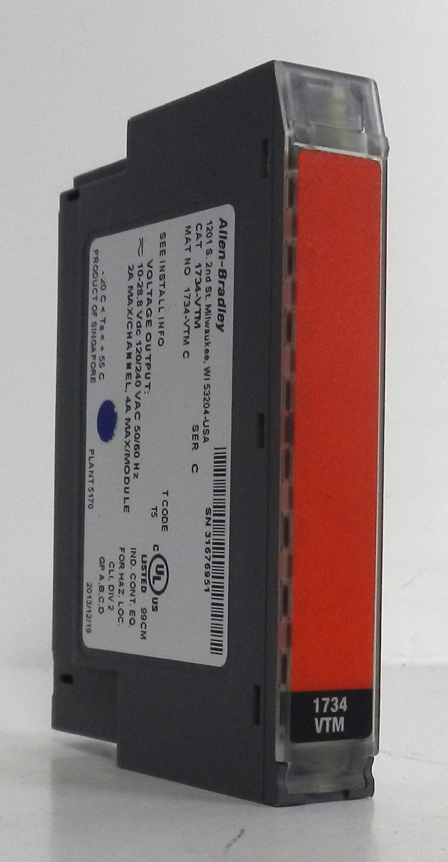 ALLEN-BRADLEY 1734-VTM VOLTAGE TERMINAL MODULE