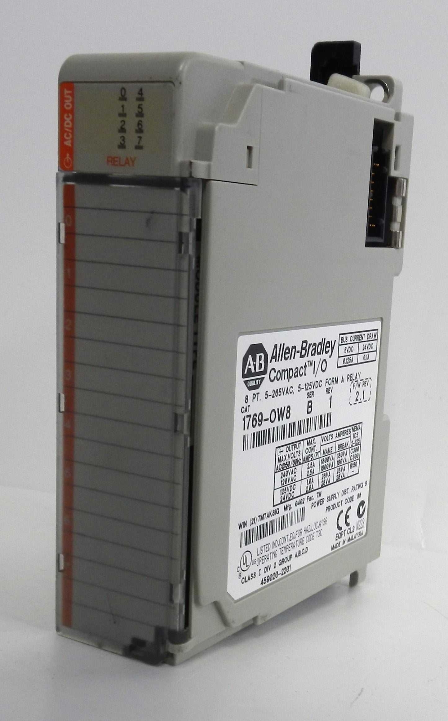 ALLEN-BRADLEY 1769-OW8 I/O MODULE