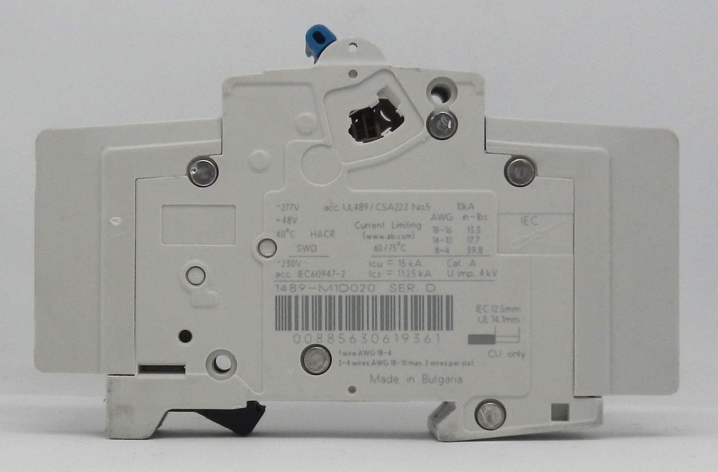 ALLEN-BRADLEY 1489-M1D020 MINIATURE CIRCUIT BREAKER