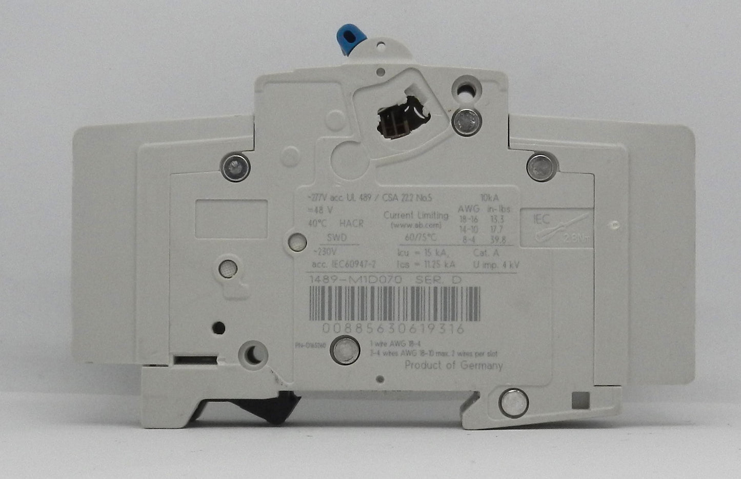 ALLEN-BRADLEY 1489-M1C070 MINIATURE CIRCUIT BREAKER