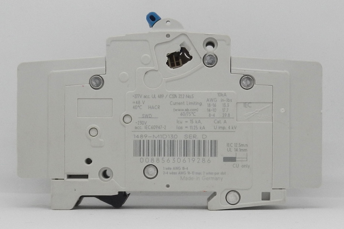 ALLEN-BRADLEY 1489-M1C130 MINIATURE CIRCUIT BREAKER