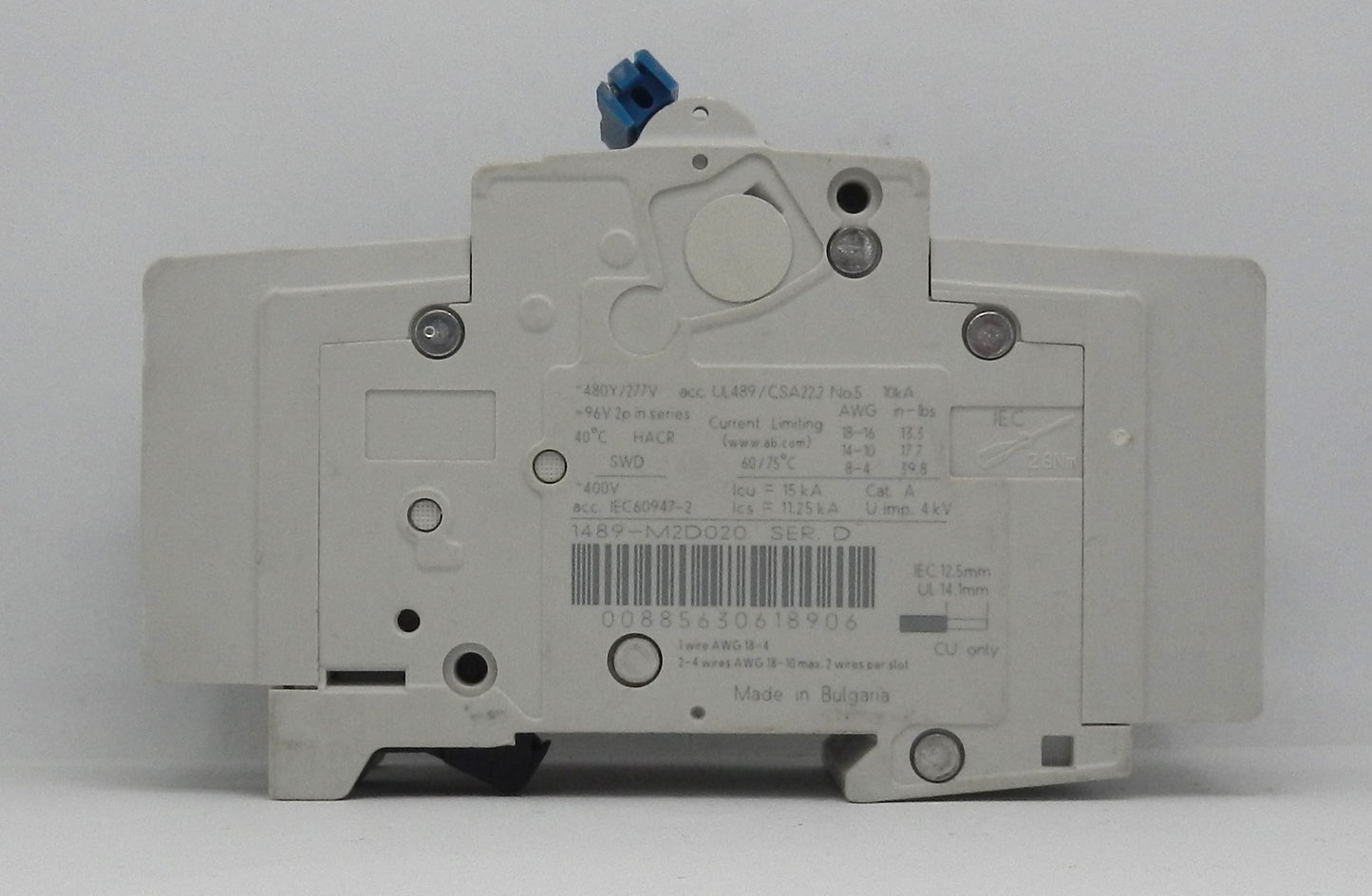 ALLEN-BRADLEY 1489-M2D020 MINIATURE CIRCUIT BREAKER