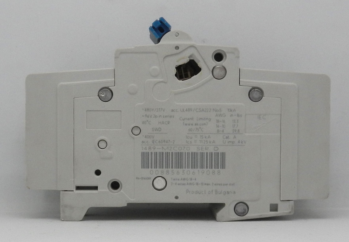 ALLEN-BRADLEY 1489-M2D070 MINIATURE CIRCUIT BREAKER