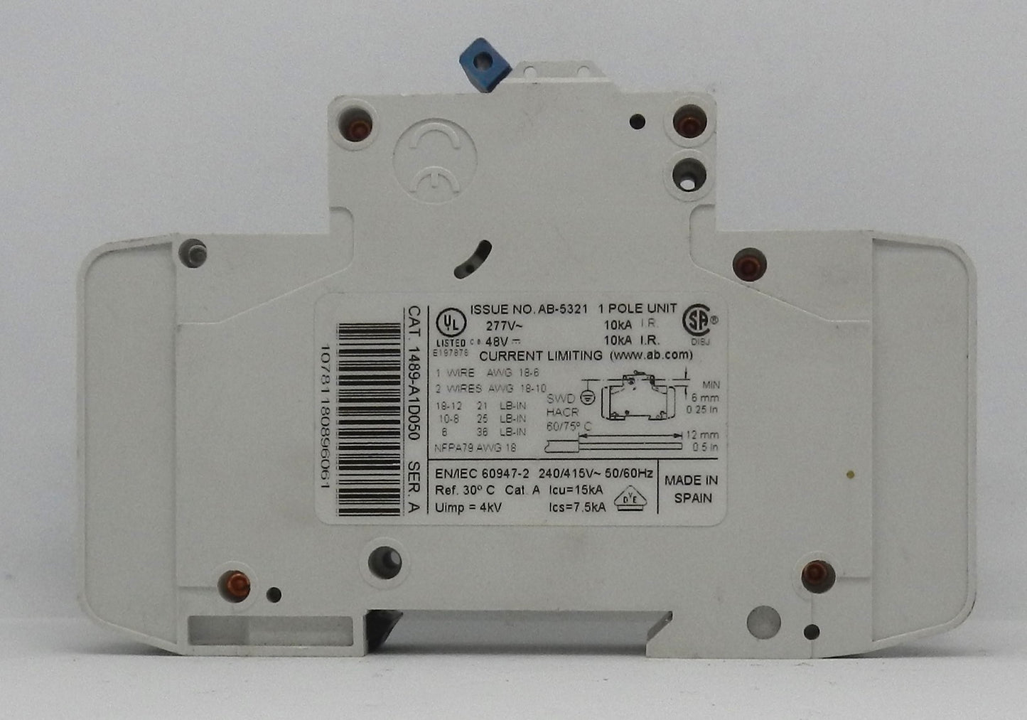ALLEN-BRADLEY 1489-A1D050 CIRCUIT BREAKER
