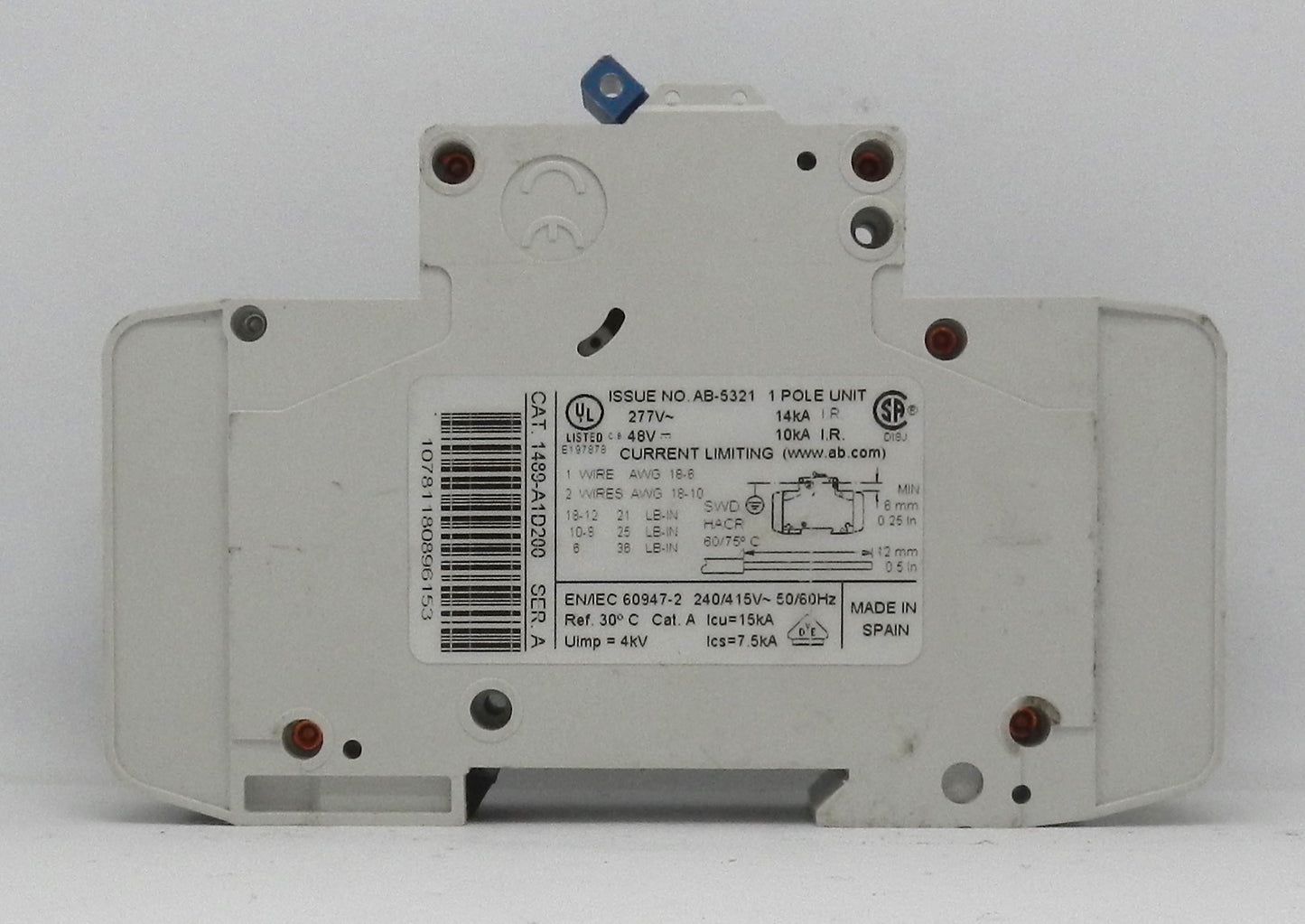 ALLEN-BRADLEY 1489-A1D200  CIRCUIT BREAKER