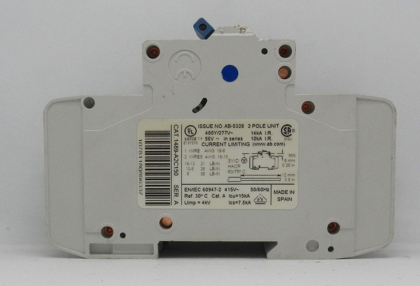 ALLEN-BRADLEY 1489-A2C150 CIRCUIT BREAKER