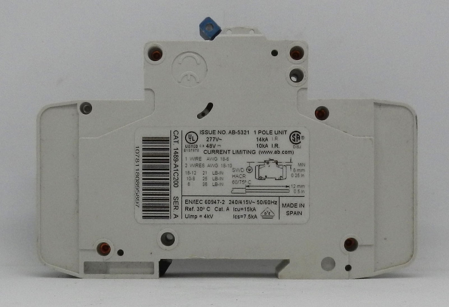 ALLEN-BRADLEY 1489-A1C200  CIRCUIT BREAKER