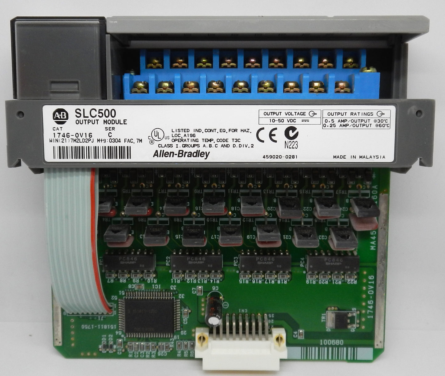 ALLEN-BRADLEY 1746-OV16 OUTPUT MODULE
