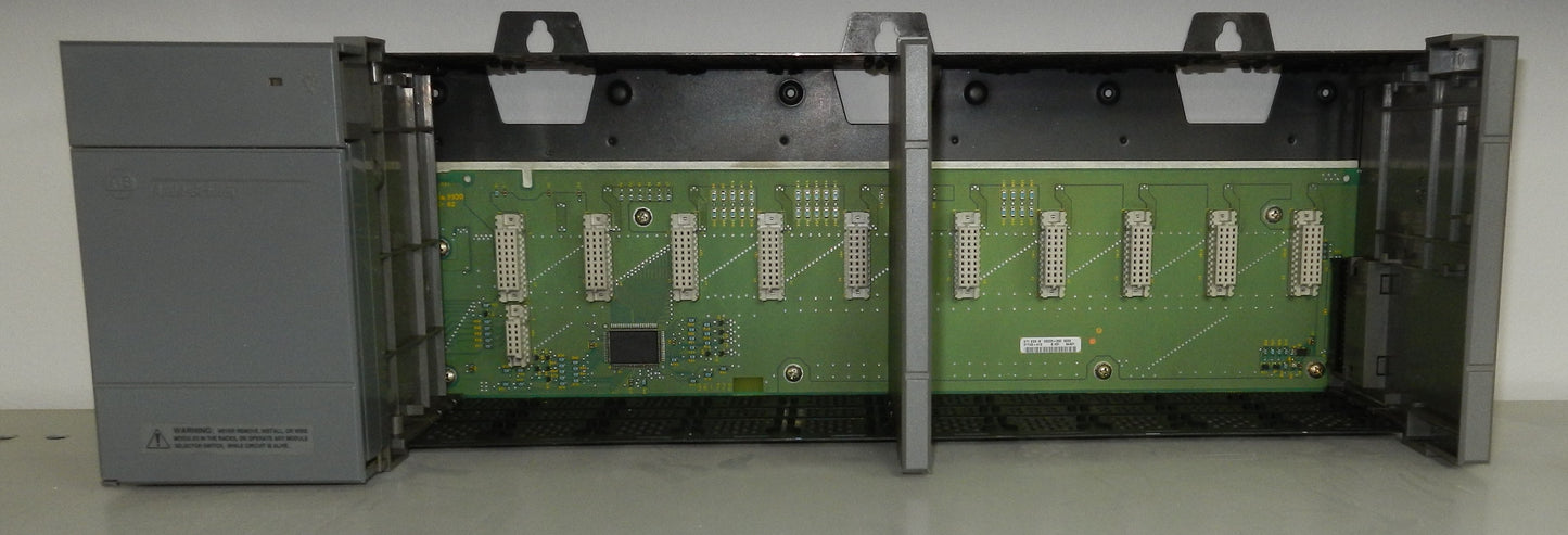 ALLEN-BRADLEY 1746-P2 POWER SUPPLY + 1746-A10 PLC RACK