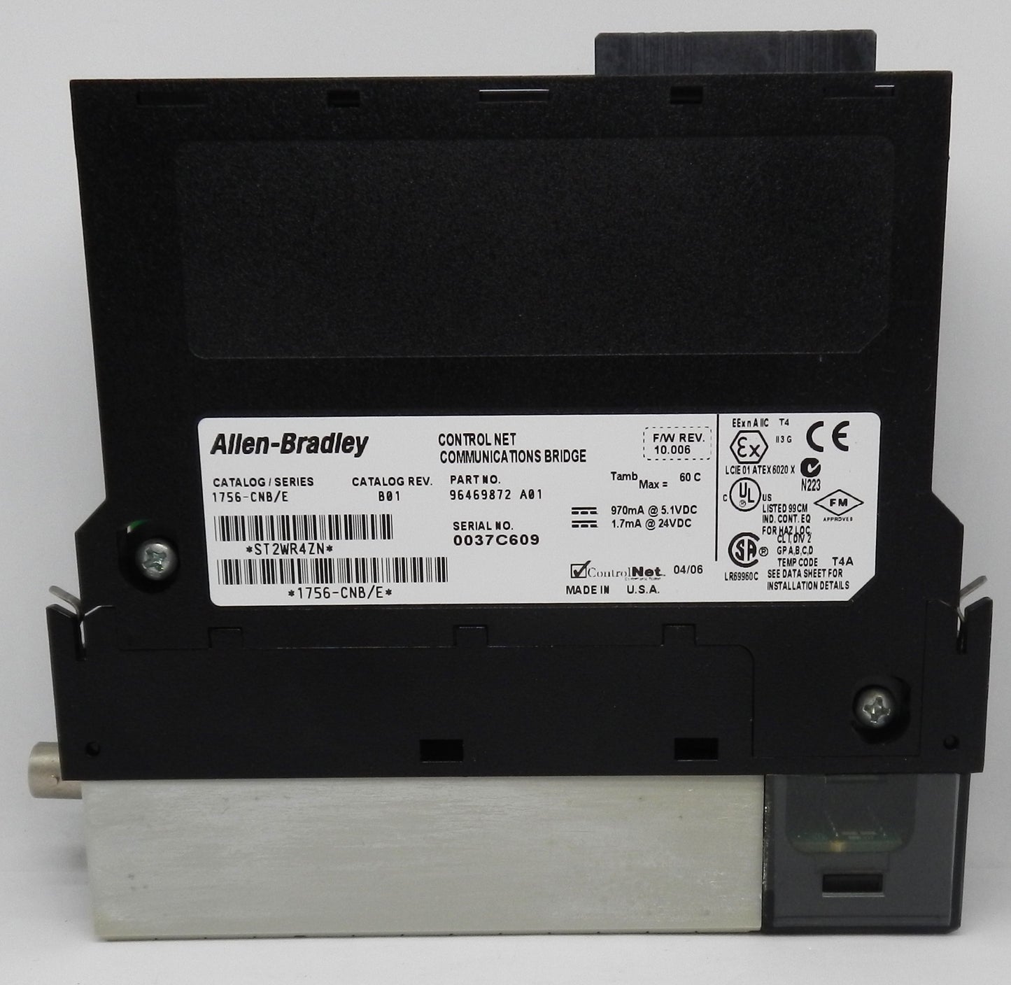 ALLEN-BRADLEY 1756-CNB BRIDGE MODULE CONTROLLOGIX