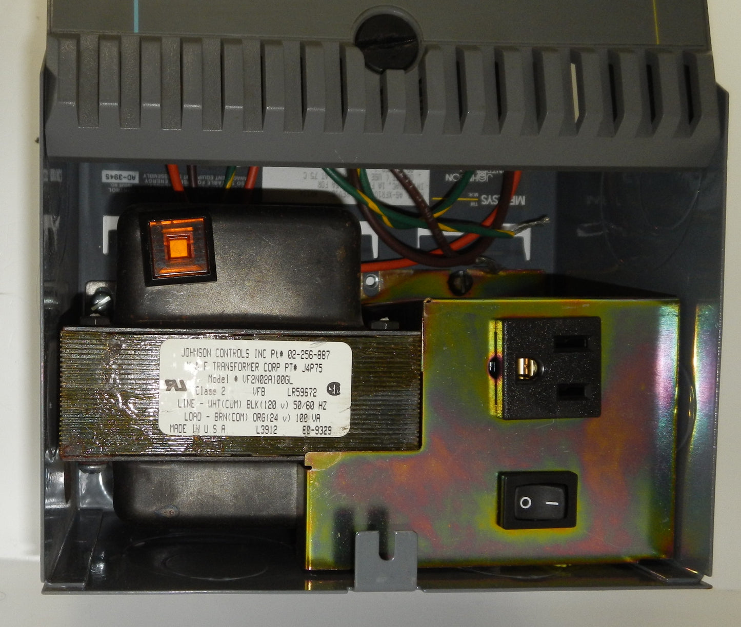 JOHNSON CONTROLS ASXFR1001 TRANSFORMER