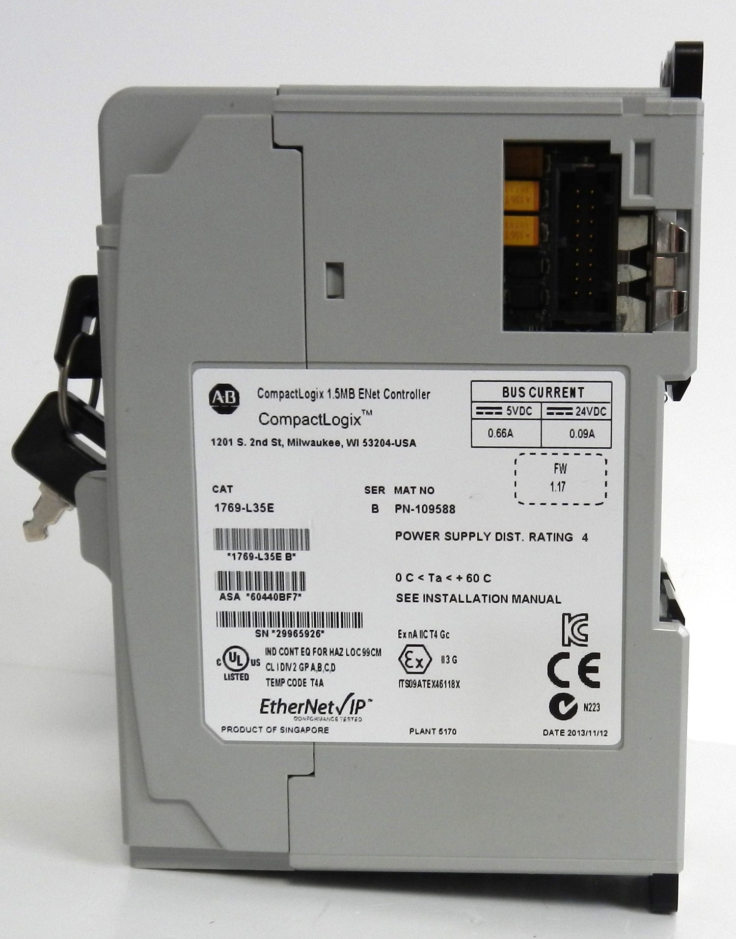 ALLEN-BRADLEY 1769-L35E ETHERNET PROCESSOR