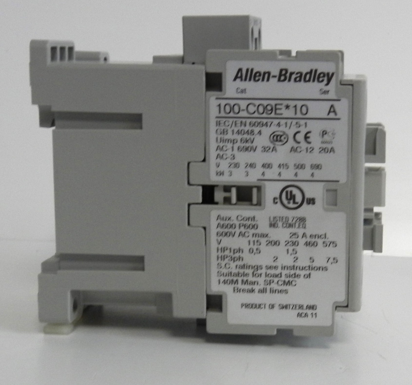 ALLEN-BRADLEY 100-C09E*10 CONTACTOR