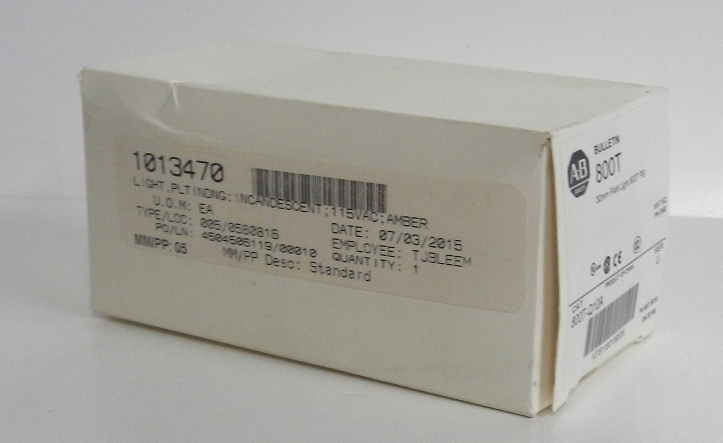 ALLEN-BRADLEY 800T-Q10A PILOT LIGHT