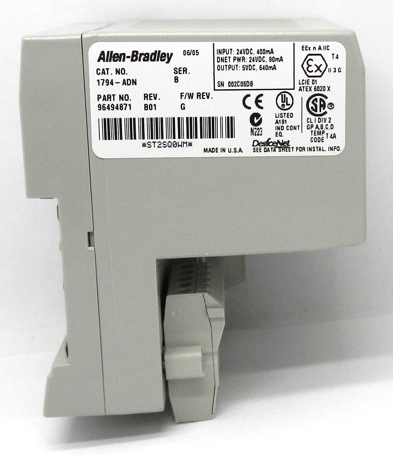 ALLEN-BRADLEY 1794-ADN NETWORK ADAPTER