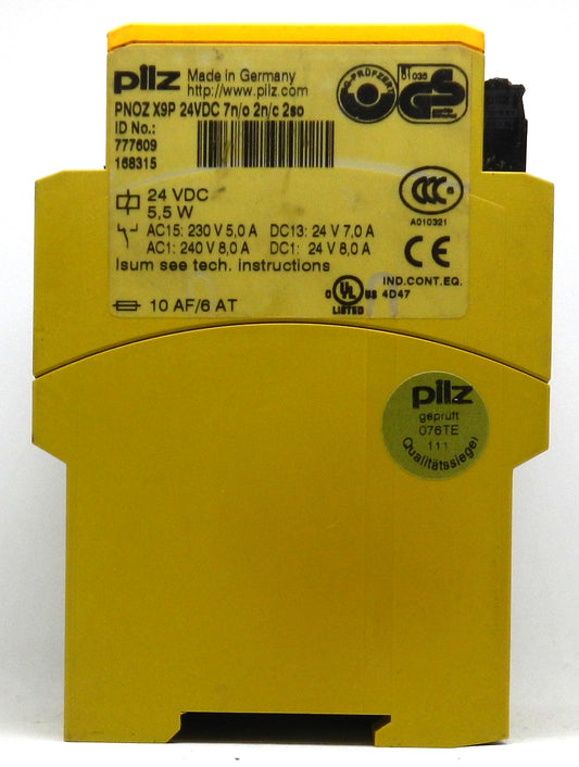 Pilz PNOZ X9P 24VDC 7N/O 2N/C 2SO SAFETY RELAY