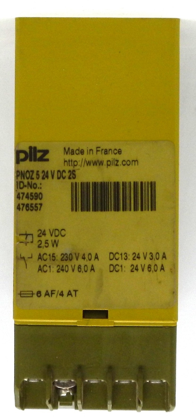 Pilz PNOZ 5 Safety Relay 24 V DC 2S – 6 A, 2 NO, Compact Safety Relay