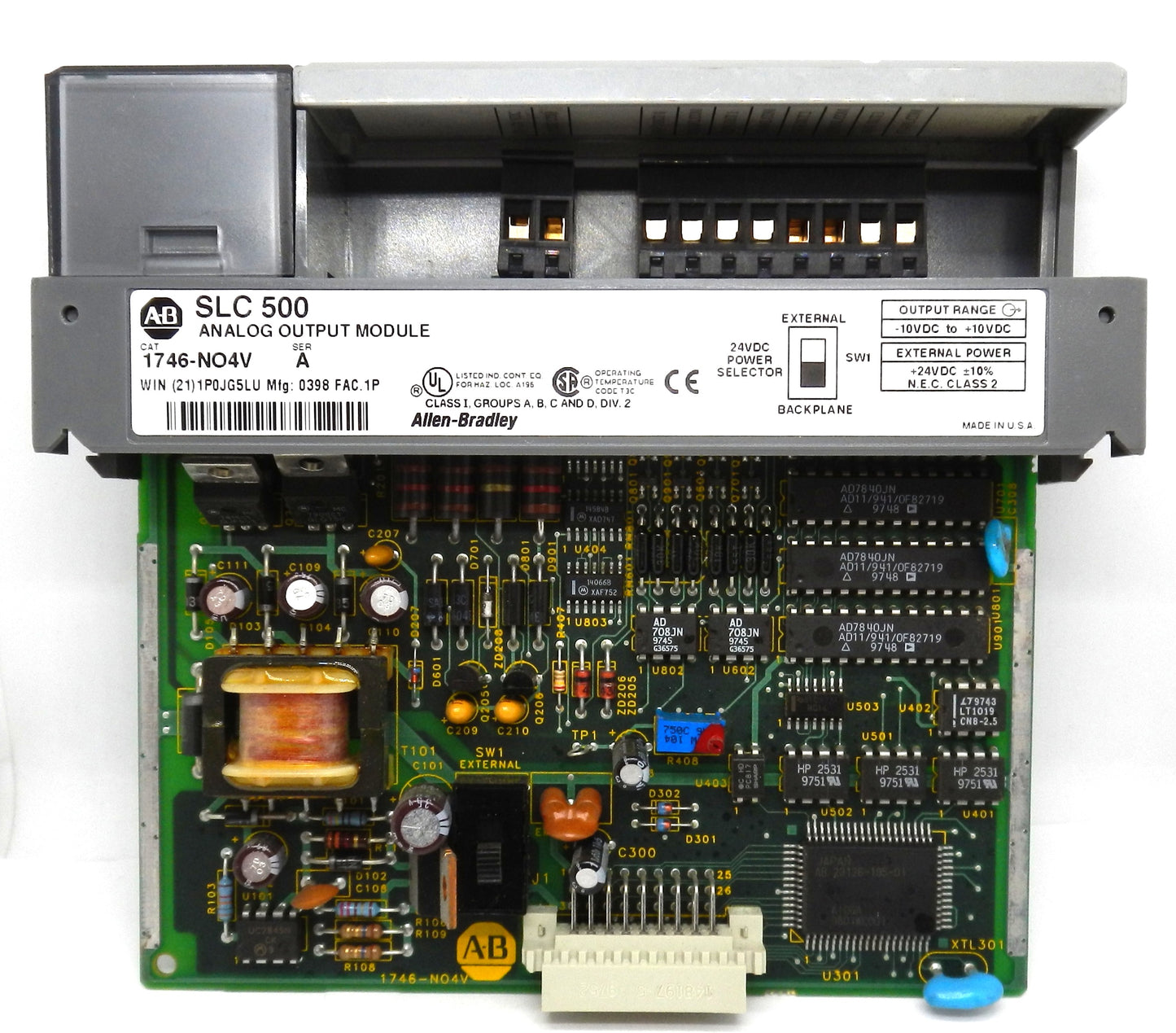 AB ALLEN-BRADLEY 1746-NO4V ANALOG OUTPUT MODULE