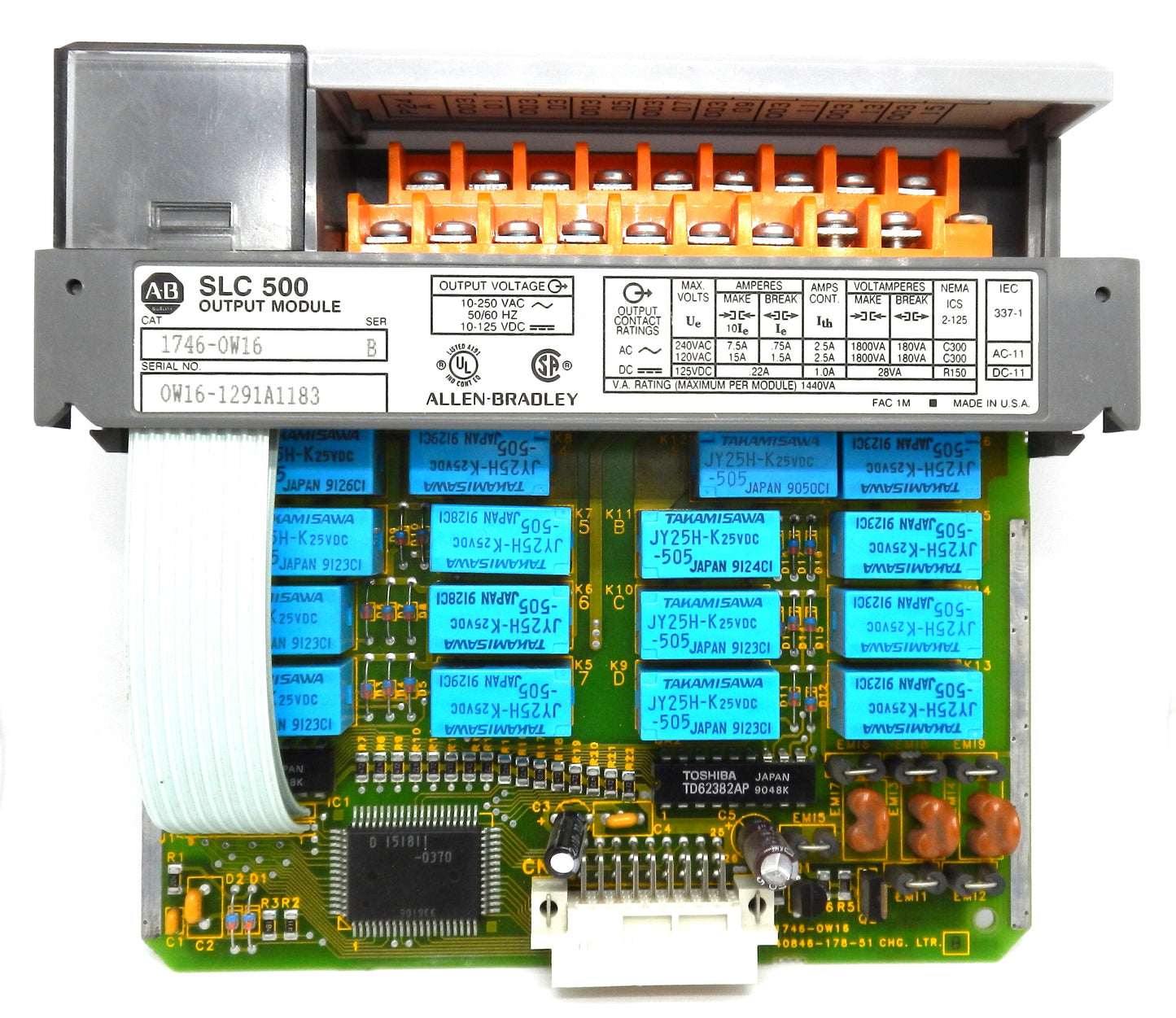 AB ALLEN-BRADLEY 1746-OW16 OUTPUT MODULE