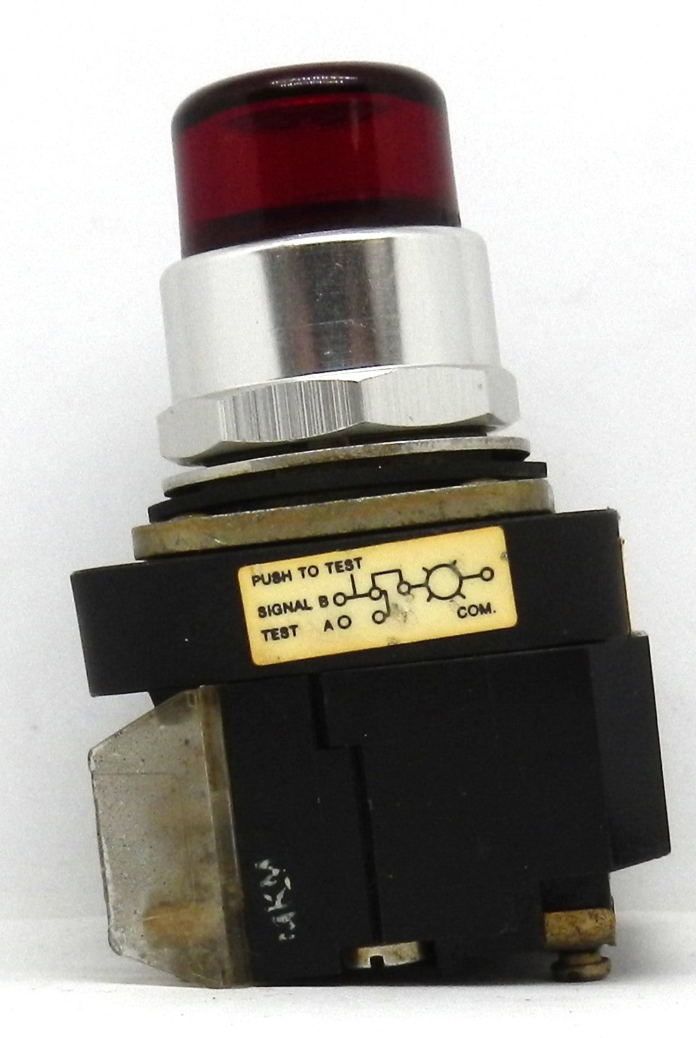AB ALLEN-BRADLEY 800T-PT16 PUSH-TO-TEST BUTTON (Red)