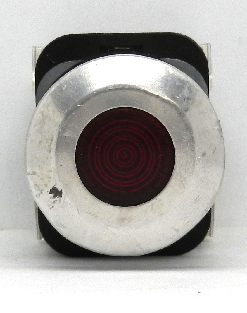 Allen-Bradley 800T-FXQ10RA1 Push Button, Push-Pull, 30mm, Maintained, Illuminated Red, 120V AC