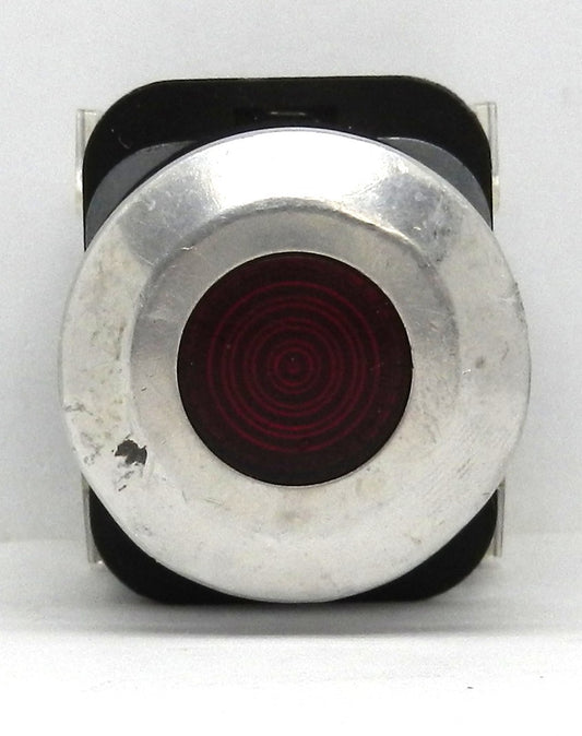 Allen-Bradley 800T-FXQ10RA1 Push Button, Push-Pull, 30mm, Maintained, Illuminated Red, 120V AC