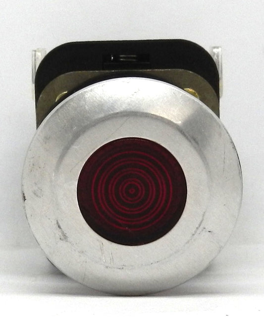 Allen-Bradley 800T-FXP16RA1 Pushbutton, Red Mushroom Head, 2-Position, Illuminated 120V AC