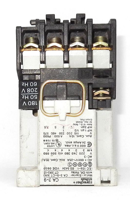 SPRECHER + SCHUH CA 3-9-01 208V CONTACTOR