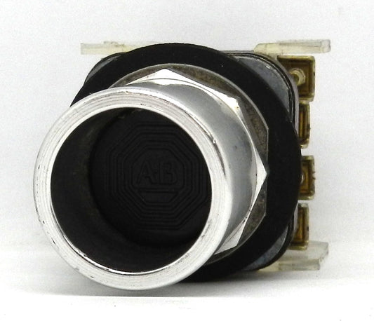 Allen-Bradley 800T-A Push Button, Momentary, 30.5mm Flush Head, Non-Illuminated, Metal, 2NO