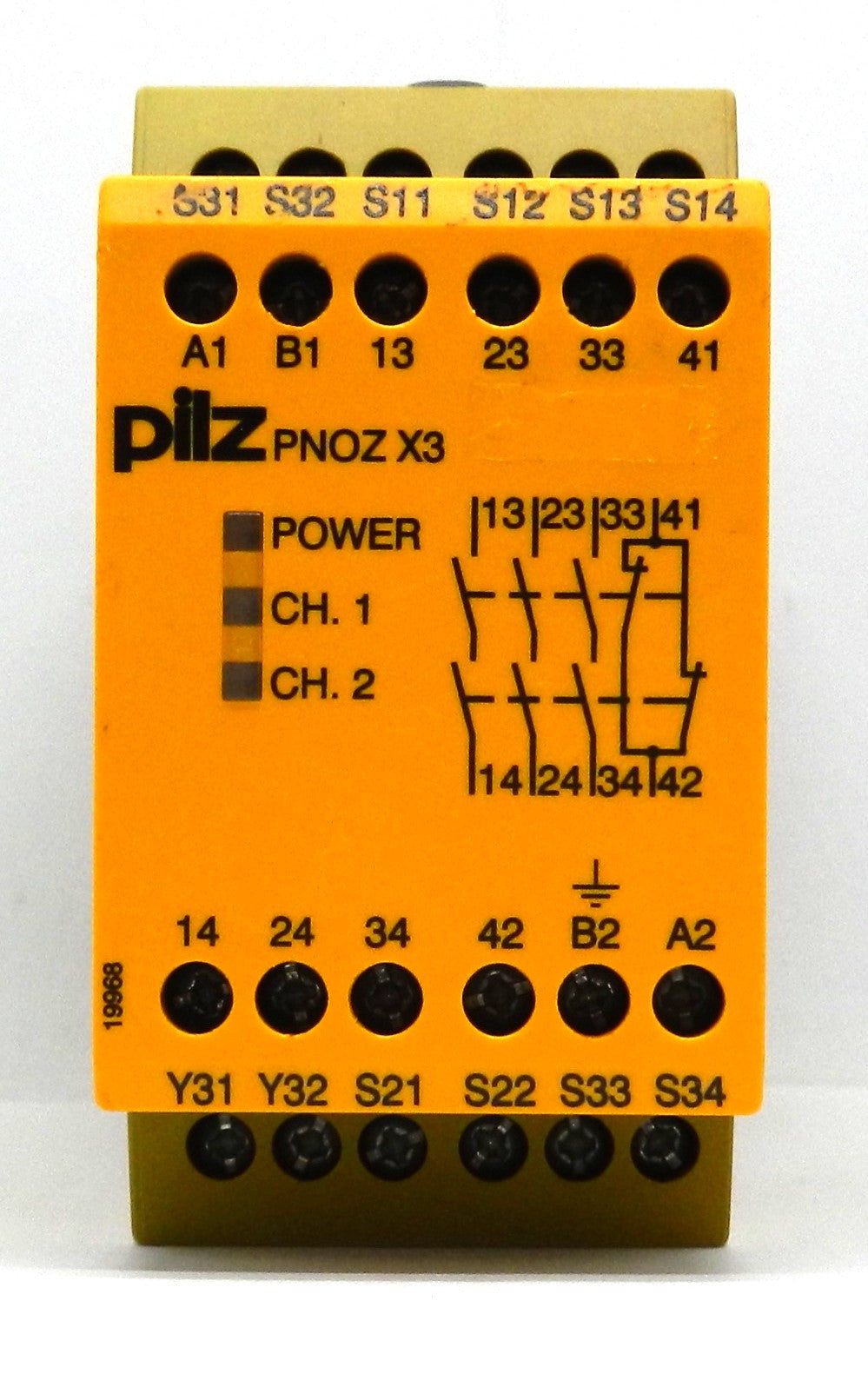 Pilz PNOZ X3-24VAC-24VDC-3N/O-1N/C-1SO SAFETY RELAY