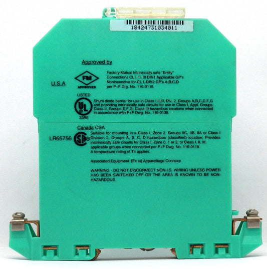 PEPPERL & FUCHS Z728.H ZENER BARRIER