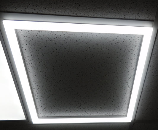 2x2 LED Perimeter Frame Light – Architectural Grid Ceiling Fixture for Modern Interiors