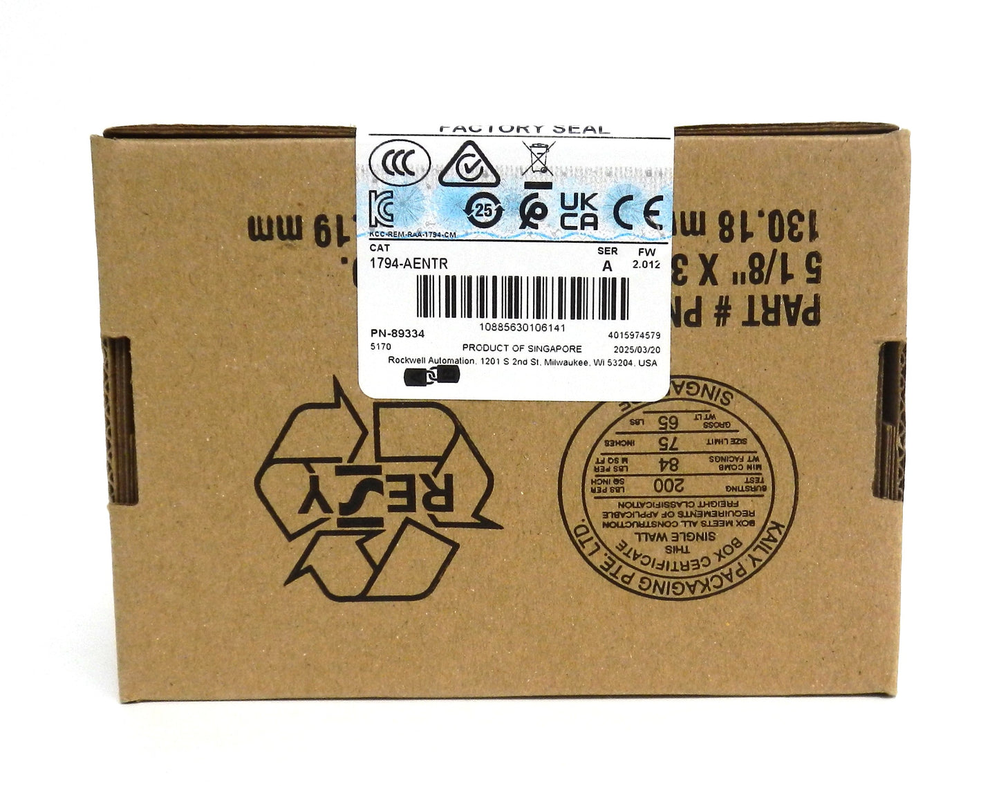 Allen-Bradley 1794-AENTR β FLEX I/O Ethernet/IP Communication Adapter (One-Week Delivery)